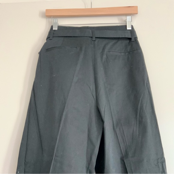 NWT J. Crew Tie-waist tapered lightweight chino pant Size 4 Black - Picture 3 of 4